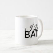 I Love BATS tasse à café (Devant droit)