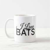 I Love BATS tasse à café (Gauche)