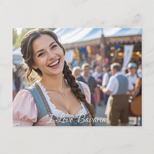 I LOVE BAVARIA BRIEFKAART (Voorkant)