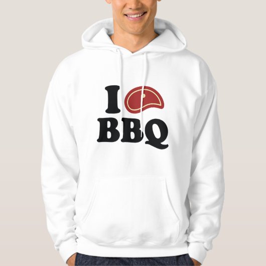I Love BBQ Hoodie (Voorkant)