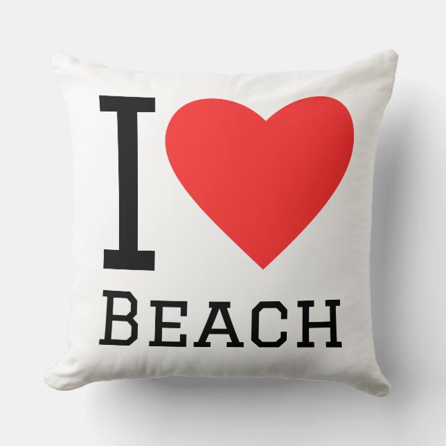 I love beach kussen (Voorkant)