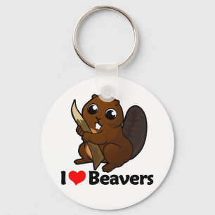 I Love Beavers Sleutelhanger