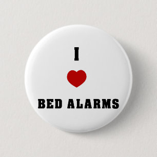 I Love Bed Alarms Ronde Button 5,7 Cm