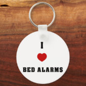 I Love Bed Alarms Sleutelhanger (Voorkant)