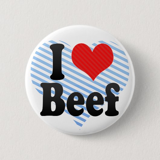 I Love Beef Ronde Button 5,7 Cm (Voorkant)