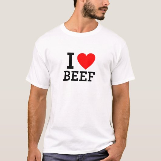 I Love Beef T-shirt (Voorkant)