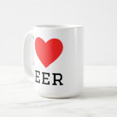 I love beer koffiemok (Voorkant links)