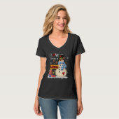 I Love Being A Gamma Snowman Xmas Santa Family Chr T-shirt (Voorkant volledig)