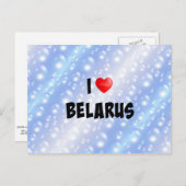 I Love Belarus Briefkaart (Voorkant / Achterkant)