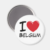 I Love Belgium Magneet (Voorkant / Achterkant)