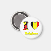 I love Belgium magnet Magneet (Voorkant / Achterkant)