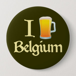 I Love Belgium Ronde Button 4,0 Cm
