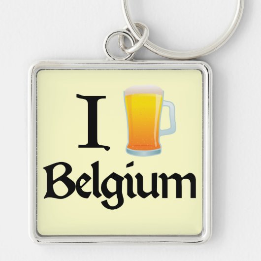 I Love Belgium Sleutelhanger (Voorkant)