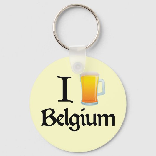 I Love Belgium Sleutelhanger (Voorkant)