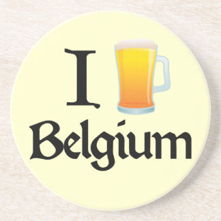 I Love Belgium Zandsteen Onderzetter