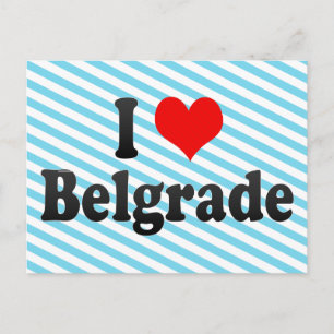 I Love Belgrado, Servië Briefkaart