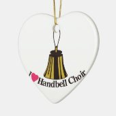 I Love bell Choir Keramisch Ornament (Links)