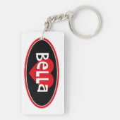 "I Love Bella" Sleutelhanger (achterkant)