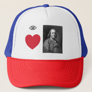 "I Love Ben Franklin" Trucker Pet