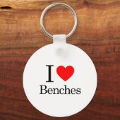 I Love Benches Sleutelhanger (Voorkant)