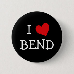 I Love Bend Ronde Button 5,7 Cm