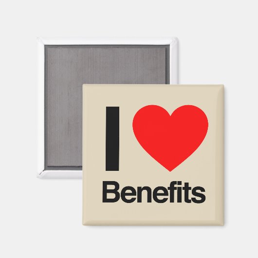 I Love Benefits Magneet (Voorkant / Achterkant)