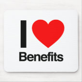 I Love Benefits Muismat (Voorkant)
