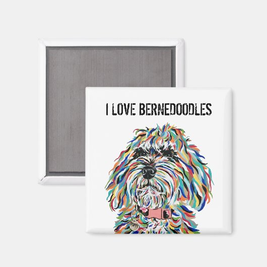I Love Bernedoodles Magnet (Recto/Verso)