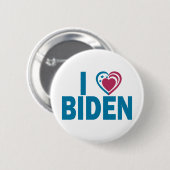 I Love Biden Ronde Button 5,7 Cm (Voorkant /achterkant)