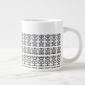 I Love Big Mugs & Name Hidden Secret Message 156B (Droite)