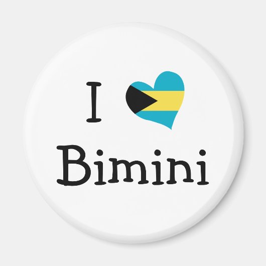 I Love Bimini Magneet (Voorkant)