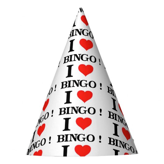 I Love Bingo Feesthoedjes (Voorkant)
