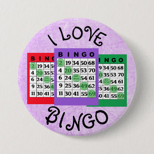 I Love BINGO Kaart Button