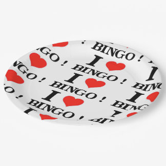 I Love Bingo Papieren Bordje
