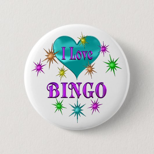 I Love Bingo Ronde Button 5,7 Cm (Voorkant)