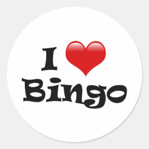 I Love Bingo Ronde Sticker