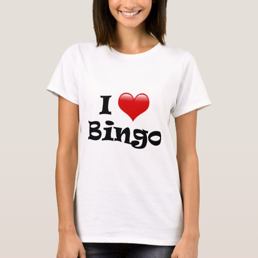 I Love Bingo T-shirt (Voorkant)