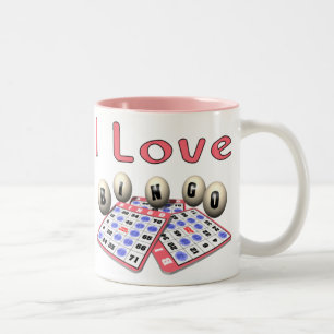 I Love Bingo Tweekleurige Koffiemok