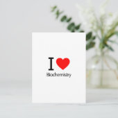 I Love Biochemie Briefkaart (Staand voorkant)