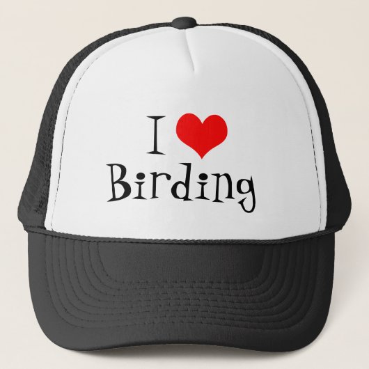 I Love Birding Trucker Hat Pet (Voorkant)