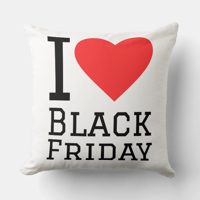 I love black friday kussen (Voorkant)