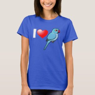 I Love Blue Indian Ringnecks T-shirt