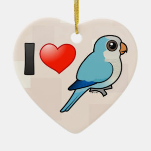 I Love Blue Quakers Keramisch Ornament