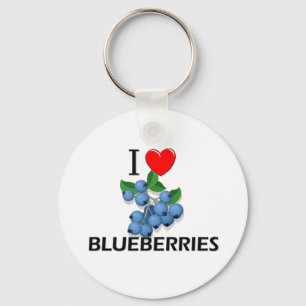 I Love Blueberries Sleutelhanger