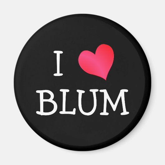 I Love Blum Magneet (Voorkant)