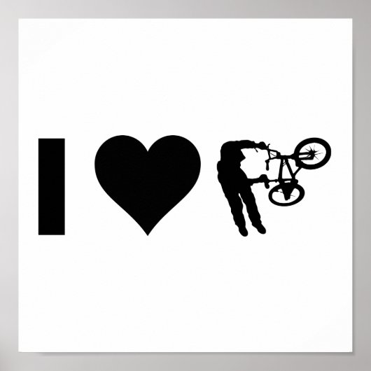 I Love BMX Poster (Voorkant)