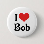 I Love Bob Ronde Button 5,7 Cm (Voorkant)