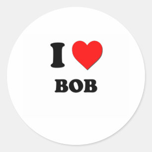 I Love Bob Ronde Sticker