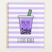 I Love Boba Kawaii Bubble Tea Taro Ube Purple (Devant)