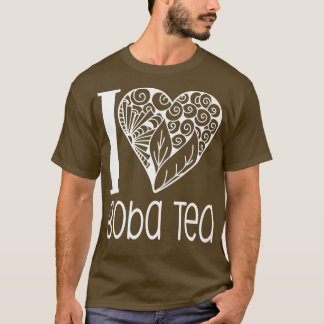 I Love Boba Tea voor Bubble Tea Lovers 1005 T-shirt
